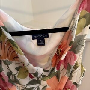 Ann Taylor Floral Sleeveless Dress